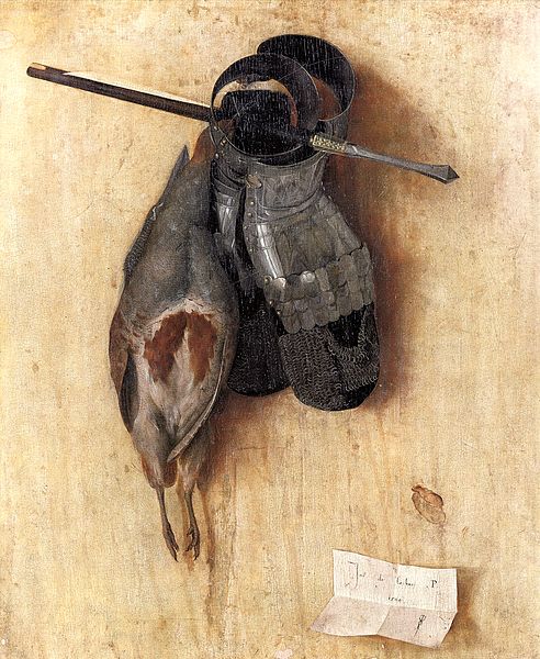 Jacopo de Barbari with Partridge and Iron Gloves